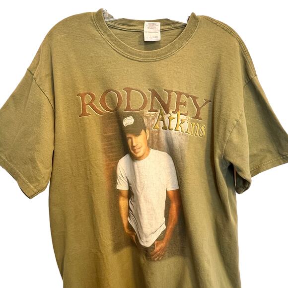 Rodney Atkins Men's Country Music Tour T- Shirt Green Size Large - Picture 2 of 7